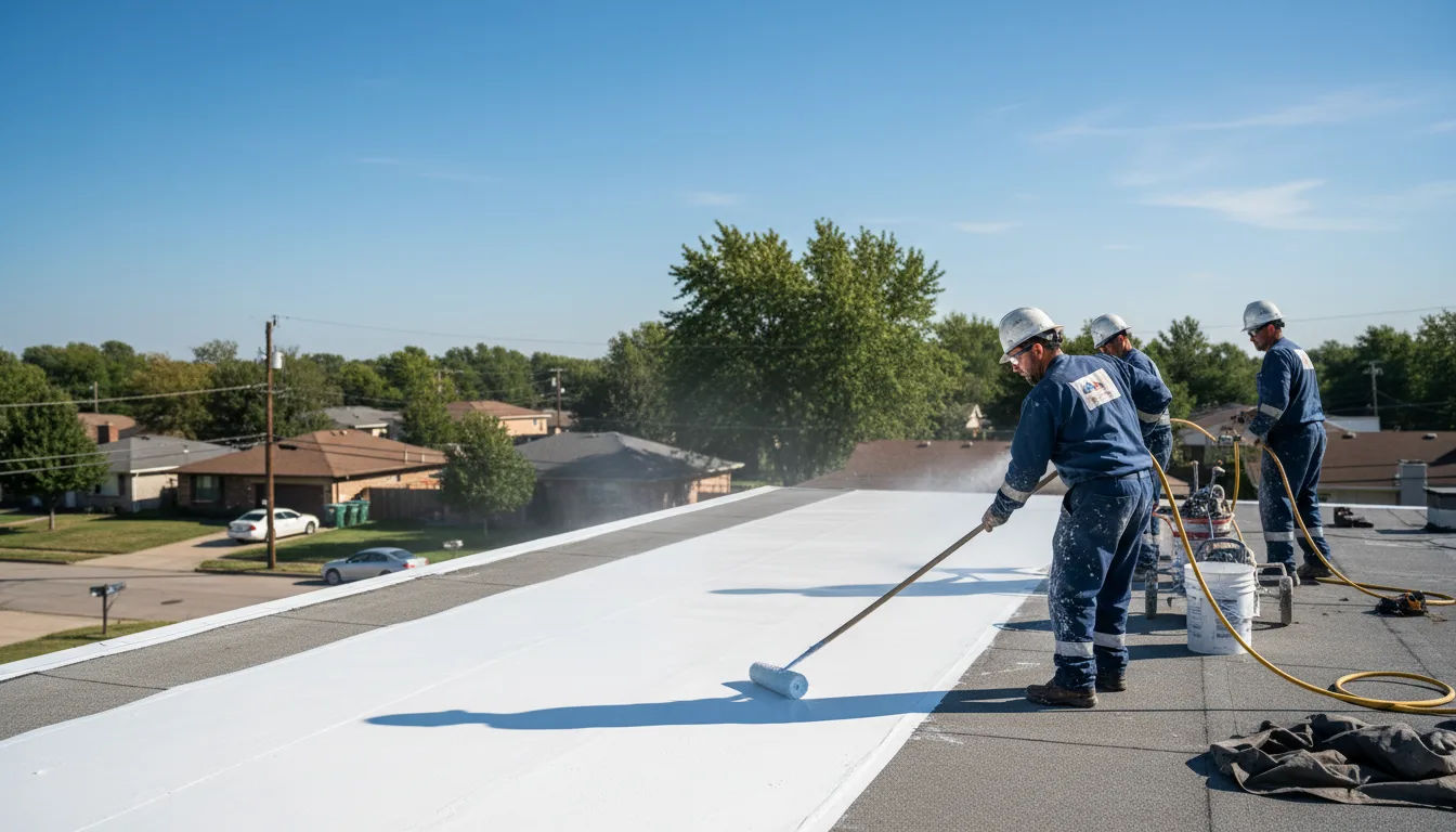 Commercial roof coating in Plymouth, CA near me